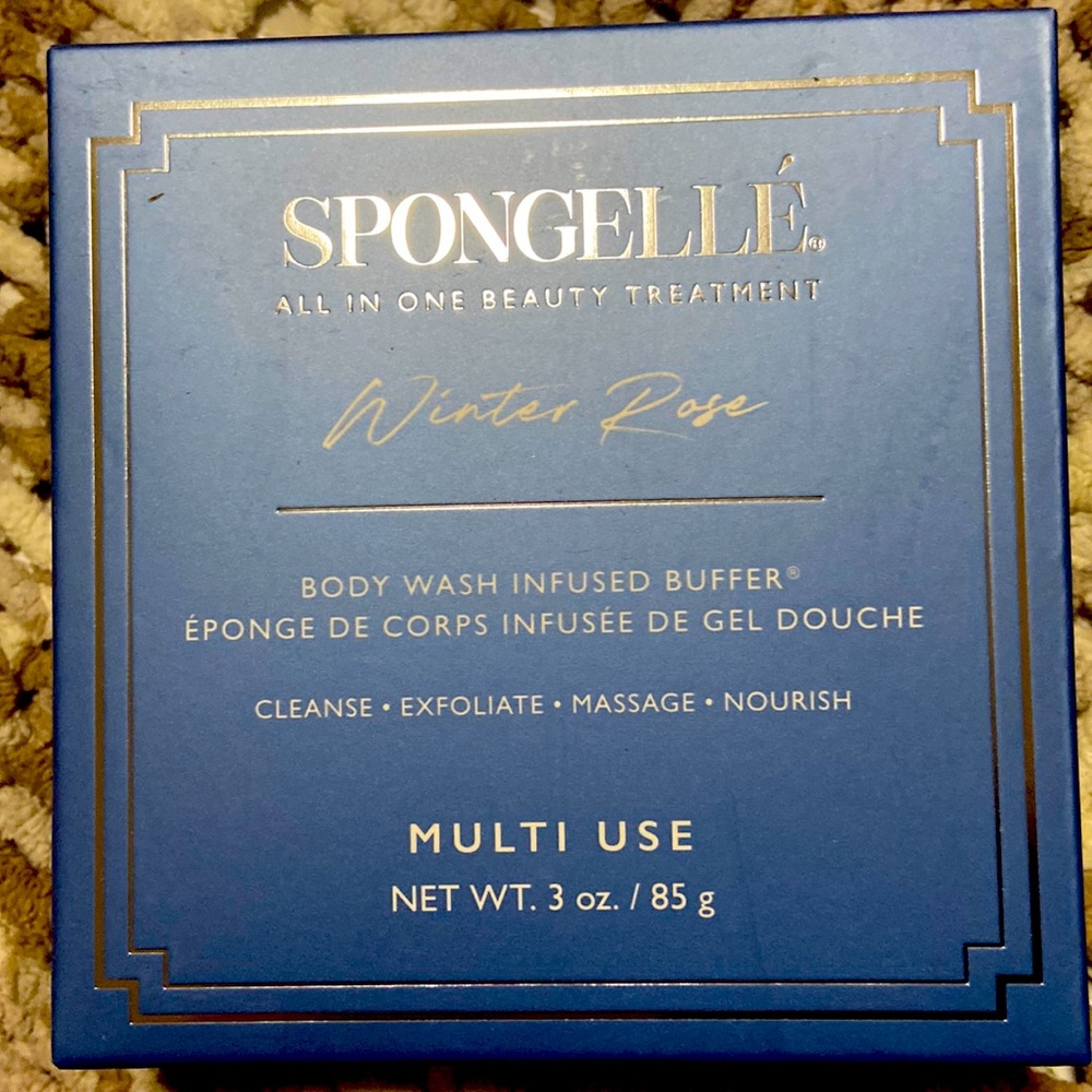 Sold.  2 for $22 SPONGELLE Body Wash Infused Body Buffer Sponge in Winter Rose